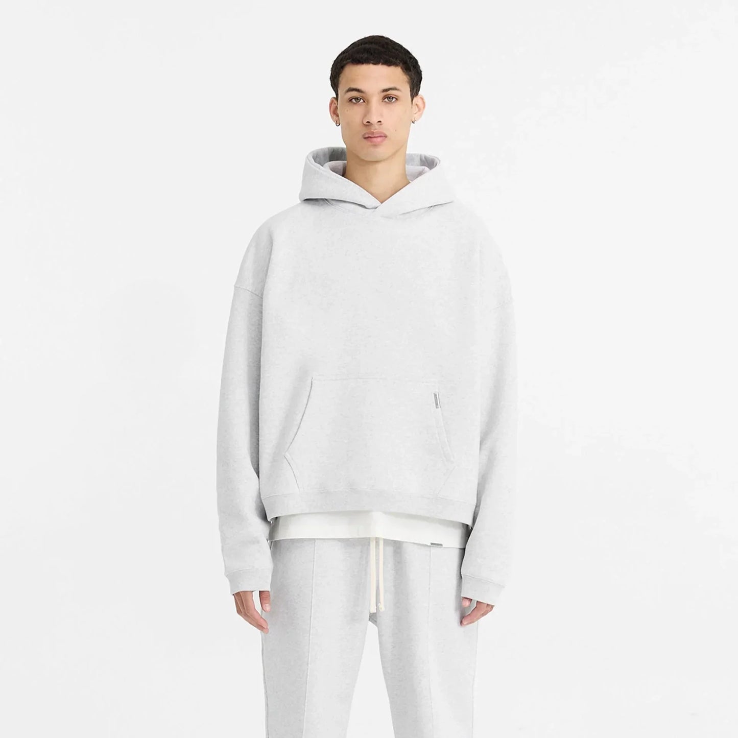 Initial Boxy Hoodie G.R.A.Y