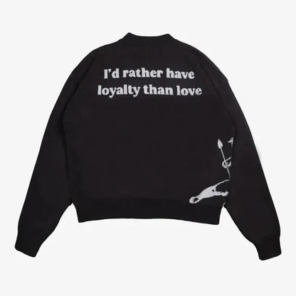 Oversized Knit “Love Arrow”